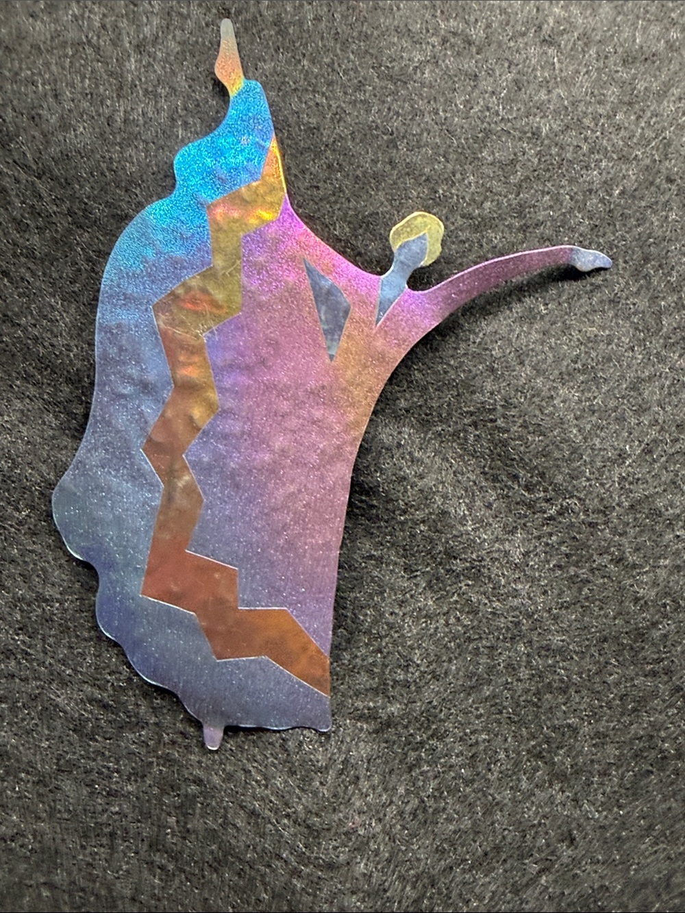 Lightweight Dancing Woman with Flowing Dress Brooch Pin